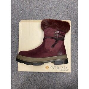 Patrizia By Spring Step Burgundy Boots Size 9.5/10 NWT